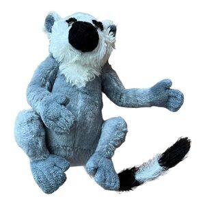 Ganz‎ Ringtailed Lemur HM369 Grey Stuffed Animal Plush 10”
